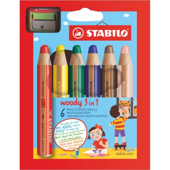 STABİLO WOODY 3 IN 1 6 RENK PAKET 8806-2