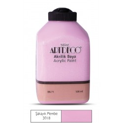 ARTDECO 070L-3018 AKRİLİK BOYA 500ML ŞAKAYIK PEMBE