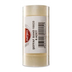 NOKİ ŞEFFAF BANT 19X33 6LI