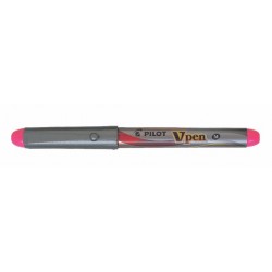 PILOT V-PEN SİLVER DOLMAKALEM PEMBE