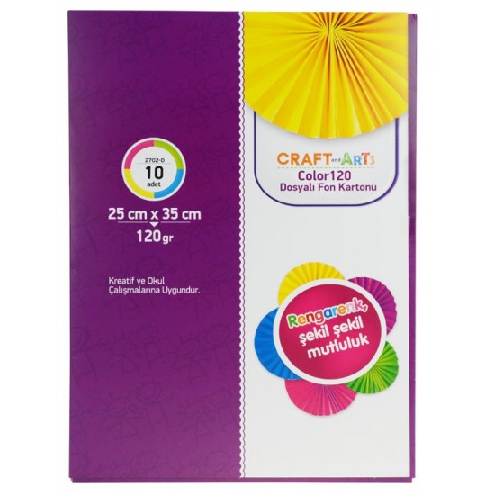 UMUR 2702-D FON KARTONU DOSYALI 25X35 10LU