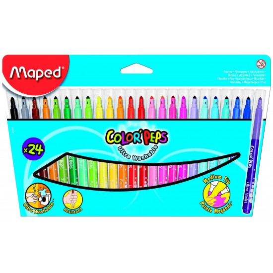 MAPED 845022 COLOR PEPS KEÇELİ KALEM 24LÜ
