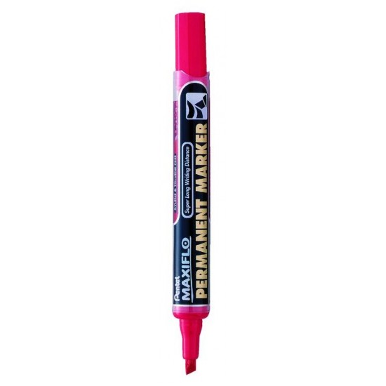 PENTEL NLF60-B MARKÖR KESİK UÇ KIRMIZI