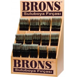 BRONS BR-246 SULUBOYA FIRÇASI AHŞAP STAND