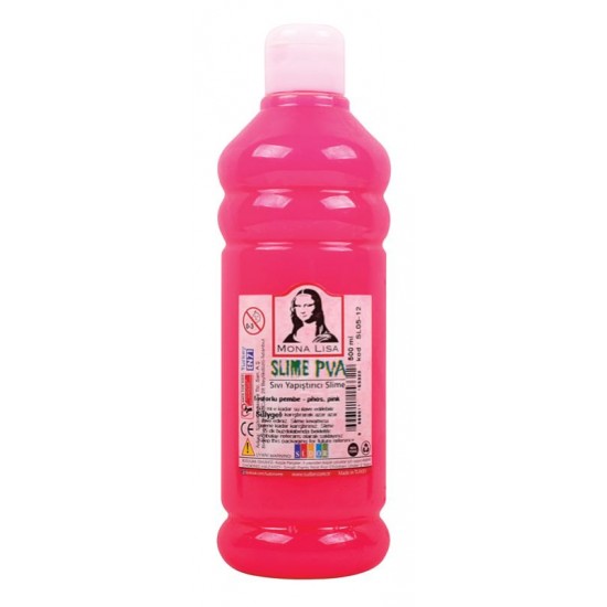 SÜDOR SL05-12 MONALİSA SLİME YAP.500ML FOSFORLU PEMBE