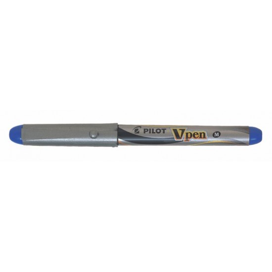 PILOT SVP-4M-L V-PEN SİLVER DOLMAKALEM MAVİ
