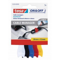 TESA 55236 ON&amp;OFF KABLO ORGANİZATÖRÜ RENKLİ