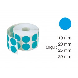 TANEX ETİKET NOKTA 30MM MAVİ 2000Lİ