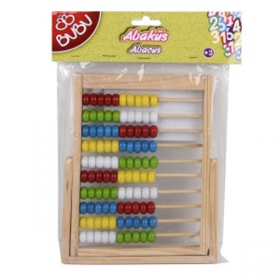 BU-BU AA0004 AHŞAP ABAKUS DESENLİ