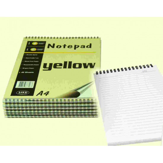 LİZ PR06 BLOKNOT SPİRALLİ A4 40YP ÇİZGİLİ