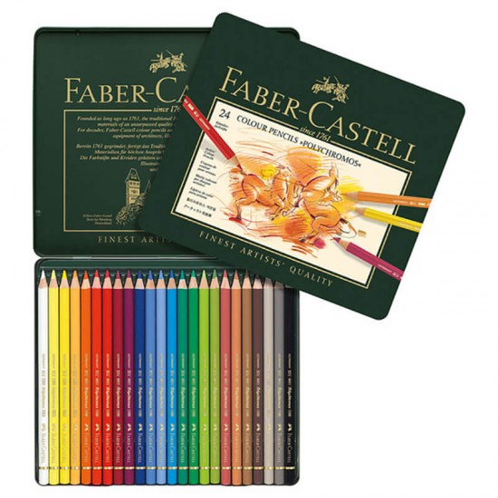 FABER POLYCHROMOS BOYA KALEMİ 24 RENK 110024