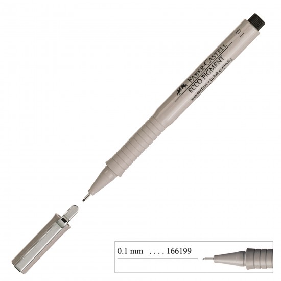 FABER ECCO PİGMENT ÇİZİM KALEMİ 0.1MM 166199