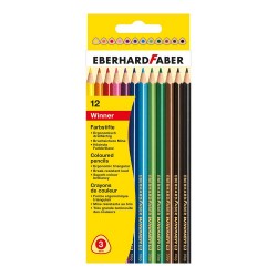 EBERHARD FABER EF511412 ÜÇGEN GÖVDE KURUBOYA 12Lİ