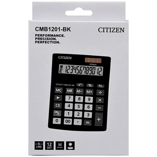 CİTİZEN CMB-1201BK ORTA BOY HESAP MAKİNASI 120101