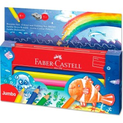 FABER BOYA KALEMİ JUMBO METAL HEDİYE SETİ 8RENK 951080