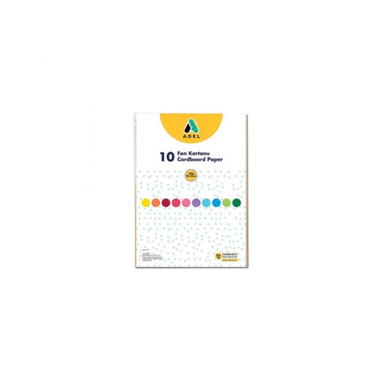ADEL FON KARTONU 25X35 10LU KARIŞIK 030001