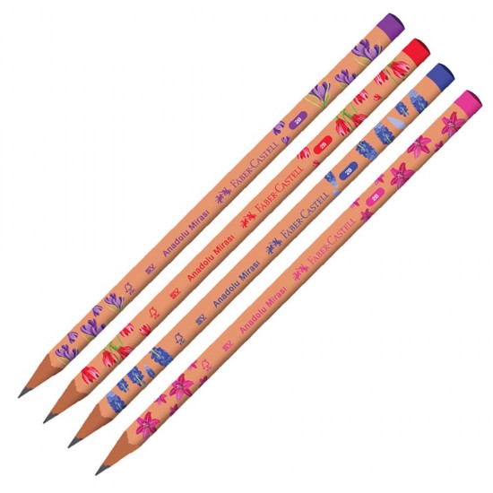 FABER A.MİRASI ÇİÇEKLER K.KALEM 2B 6LI 000041