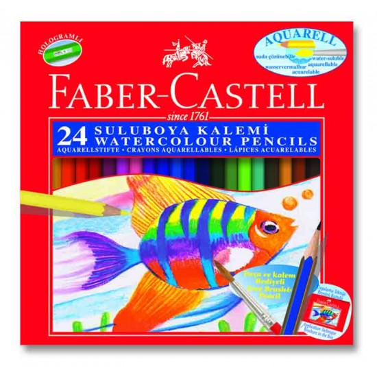 FABER KURUBOYA AQUARELL 24 RENK KARTON 110624