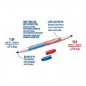 CARİOCA 42265 KEÇELİ KALEM YIKANABİLİR BİCOLOR ÇİFT UÇLU12Lİ 24 RENK