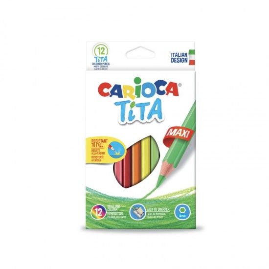 CARİOCA 42789 KURU BOYA KALEMİ JUMBO TİTA 12Lİ