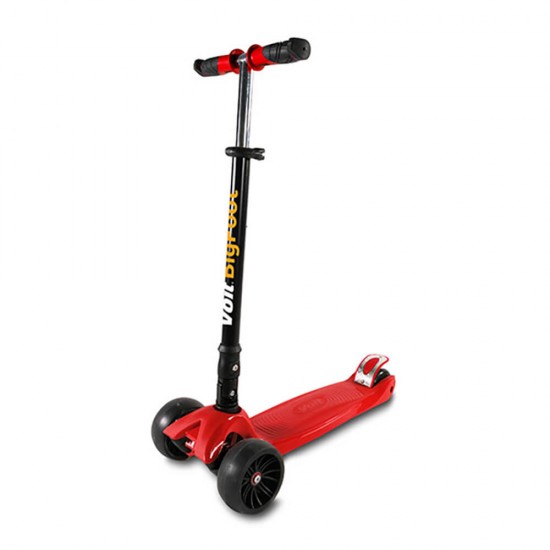 VOIT 218C/021 IŞIKLI GENİŞ 3 TEKER SCOOTER KIRMIZI