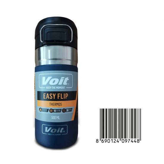 VOIT 30050/034 THERMOS EASY FLİP 500ML MAVİ