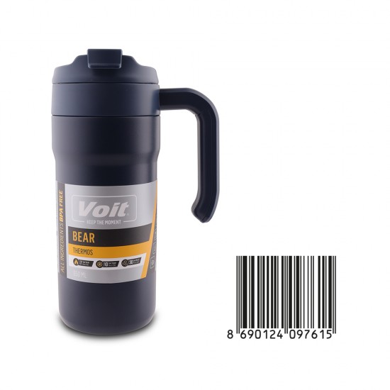 VOIT 22065/034 THERMOS BEAR 650ML MAVİ