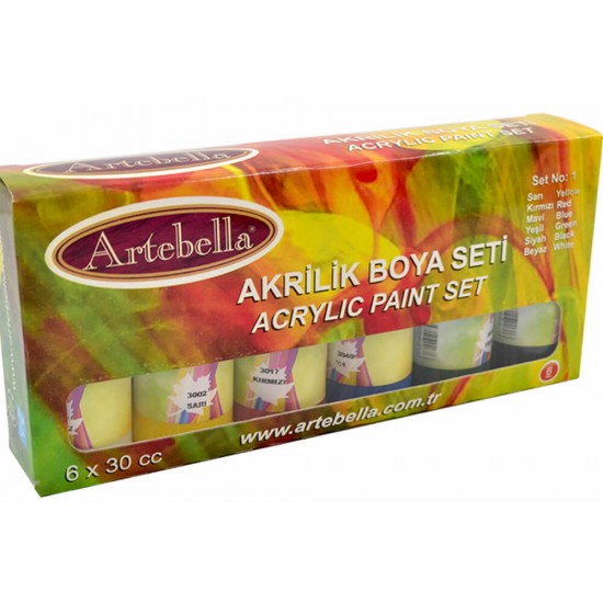 ARTEBELLA AKRİLİK BOYA SETİ 30 CC NO:1