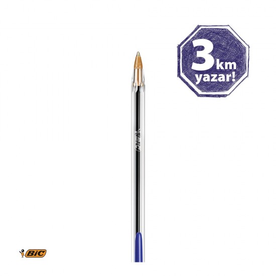 BİC CRİSTAL MEDİUM TÜKENMEZ KAL MAVİ 50Lİ 847898