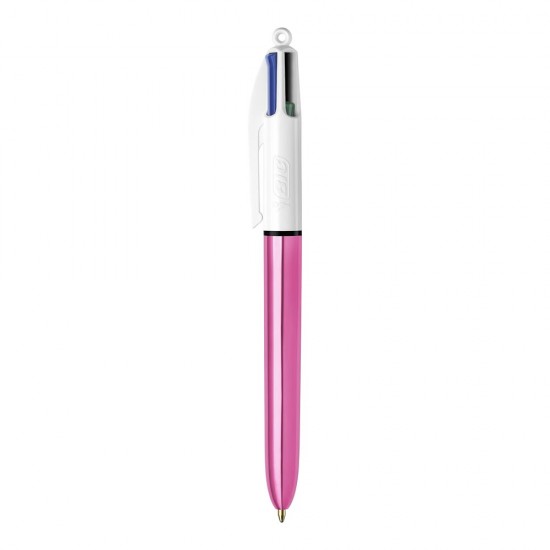 BİC 4 COLOURS SHINE PEMBE GÖVDE TÜK.KAL. 951352/982875