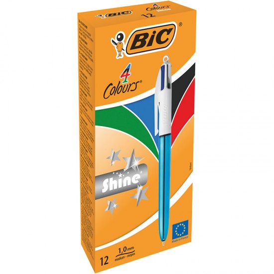 BİC 4 COLOURS SHINE GÖK MAVİ GÖVDE TÜK.KAL 949896/982874