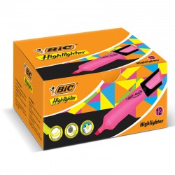 BİC MARKING FLAT HIGHLIGHTER PEMBE 12Lİ KT 968586