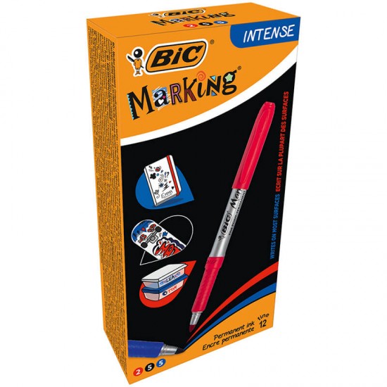 BİC MARKING KARIŞIK SİYAH MAVİ KIRMIZI 12 950467