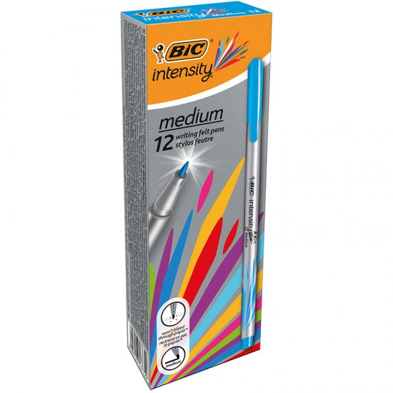 BİC INTENSITY MEDIUM LINER TURKUAZ 12Lİ KT 964784