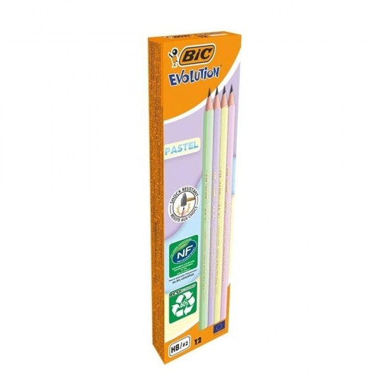 BİC EVOLUTION PASTEL KURŞUN KALEM 12Lİ KT 518307