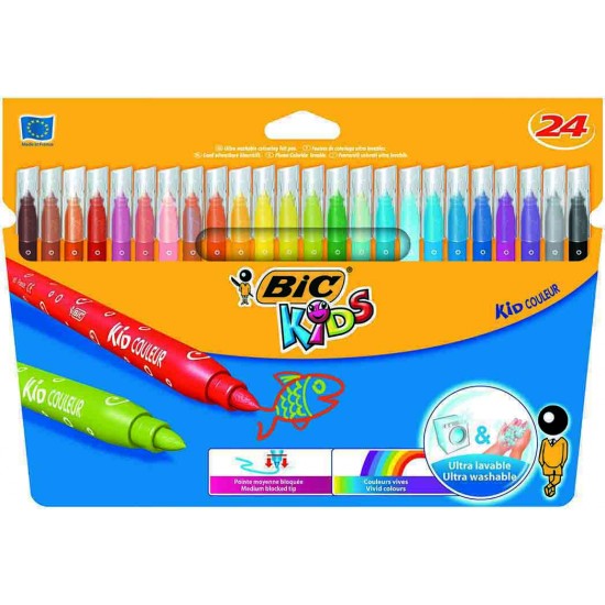 BİC KİDS COLOR KEÇELİ BOYA KALEMİ 24 RENK 8418005