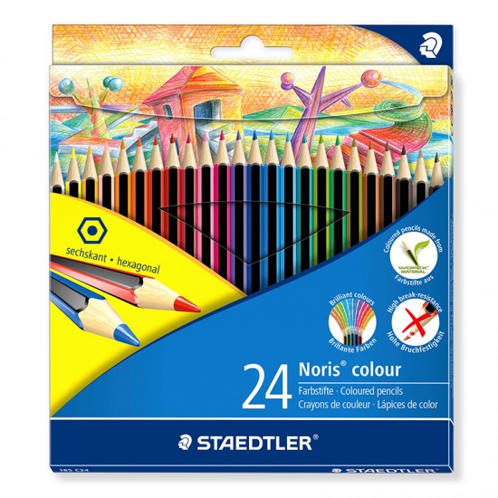 STAEDTLER 185 C24 NORIS COLOR KURU BOYA 24 LI