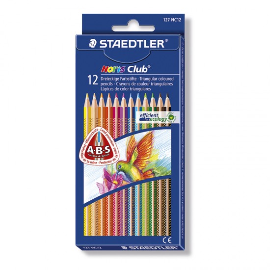 STAEDTLER 127 NC12 NORIS CLUP ÜÇGEN KURU BOYA 12Lİ