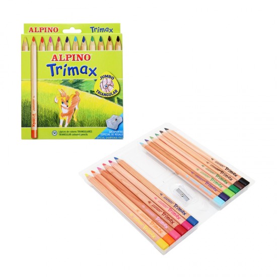 ALPİNO AL-113 TRİMAX JUMBO KALEM 12Lİ