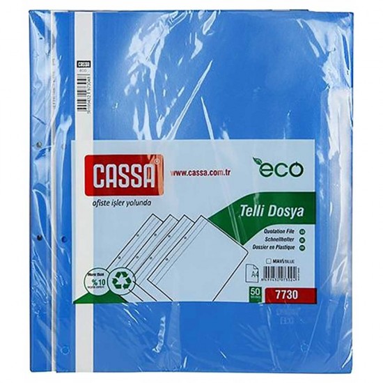 CASSA 7730 ECO TELLİ DOSYA MAVİ