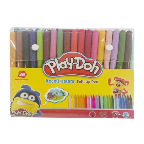 PLAY-DOH KE013 KEÇELİ KALEM 36 RENK PVC 2MM