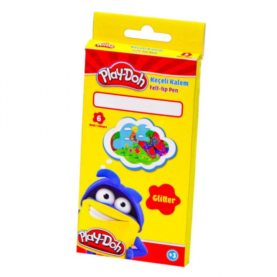 PLAY-DOH KE015 KEÇELİ KALEM 6 RENK SİMLİ