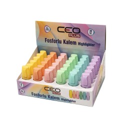 CEREN CEO-FO0021 MİNİ FOSFORLU KALEM PASTEL RENKLER 36LI STN