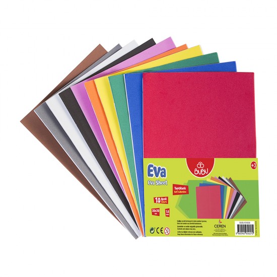 BU-BU EV0036 YAPIŞKANLI EVA 20X30 10 RENK
