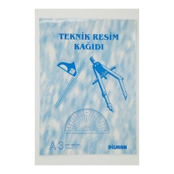 DİLMAN TEKNİK RESİM KAĞIDI A3 DİKEY