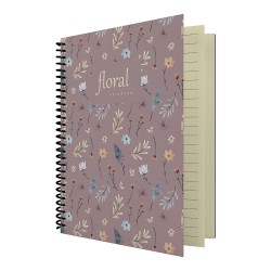 DİLMAN FLORAL SERİSİ DEFTER 16X22 80YP ÇİZGİLİ