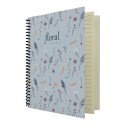 DİLMAN FLORAL SERİSİ DEFTER 16X22 80YP ÇİZGİLİ