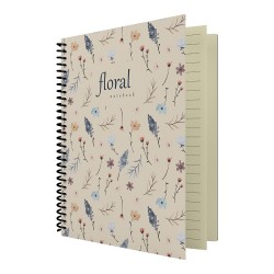 DİLMAN FLORAL SERİSİ DEFTER 16X22 80YP DÜZ