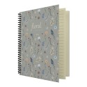 DİLMAN FLORAL SERİSİ DEFTER 16X22 80YP DÜZ