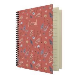 DİLMAN FLORAL SERİSİ DEFTER 16X22 80YP DÜZ